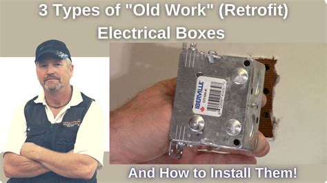 how to adapt metal work boxes|how to install old work box.